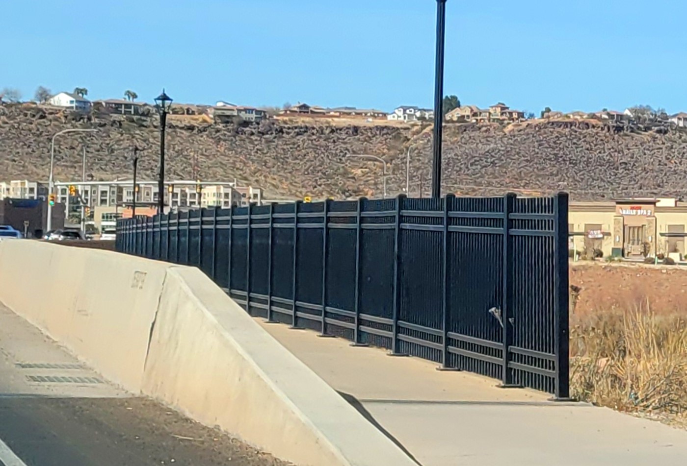 Ornamental Fence on Washington City Bridge - View 1